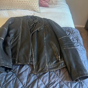 Men's Black Leather Jacket (LFLS) Like Father Like Son